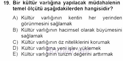 Mimarlik Tarihi 2014 - 2015 Dönem Sonu Sınavı 19.Soru