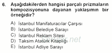 Mimarlik Tarihi 2014 - 2015 Dönem Sonu Sınavı 6.Soru