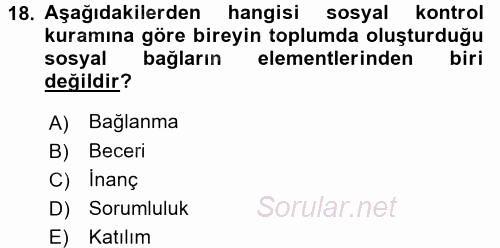 Çocuk ve Ergen Bakımı 2015 - 2016 Dönem Sonu Sınavı 18.Soru