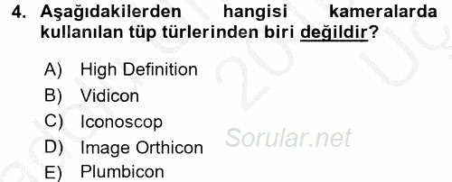 Hareketli Görüntünün Tarihi 2016 - 2017 3 Ders Sınavı 4.Soru