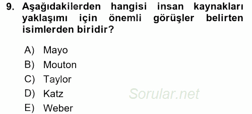 İletişim Bilgisi 2016 - 2017 3 Ders Sınavı 9.Soru