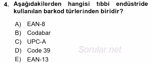 Uluslararası Lojistik 2017 - 2018 Dönem Sonu Sınavı 4.Soru