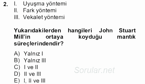 Karşılaştırmalı Siyasal Sistemler 2013 - 2014 Tek Ders Sınavı 2.Soru