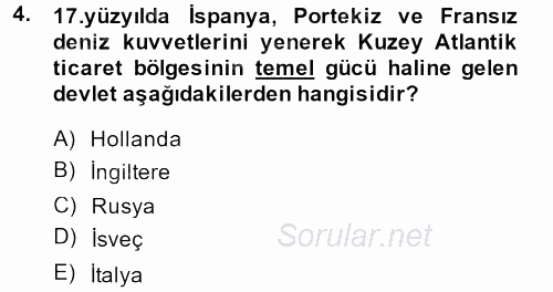 Karşılaştırmalı Siyasal Sistemler 2013 - 2014 Tek Ders Sınavı 4.Soru