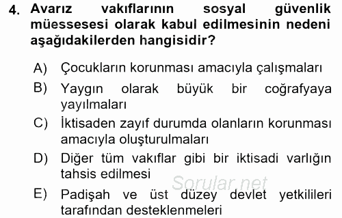 Sosyal Politika 2 2016 - 2017 Ara Sınavı 4.Soru