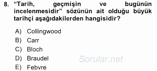 Çalışma İlişkileri Tarihi 2017 - 2018 Ara Sınavı 8.Soru