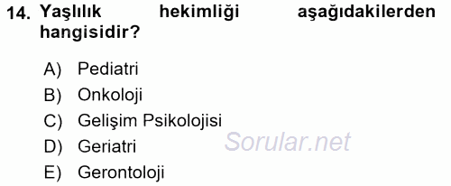 Görüşme Teknikleri 2015 - 2016 Dönem Sonu Sınavı 14.Soru