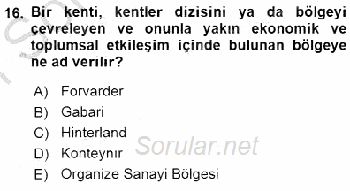 Enerji Tasarrufu 2015 - 2016 Dönem Sonu Sınavı 16.Soru