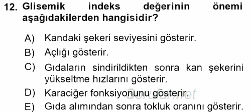 Bakım Elemanı Yetiştirme Ve Geliştirme 3 2017 - 2018 3 Ders Sınavı 12.Soru