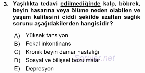 Bakım Elemanı Yetiştirme Ve Geliştirme 3 2017 - 2018 3 Ders Sınavı 3.Soru