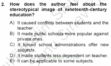 İleri Okuma Ve Yazma Becerileri 1 2012 - 2013 Dönem Sonu Sınavı 2.Soru