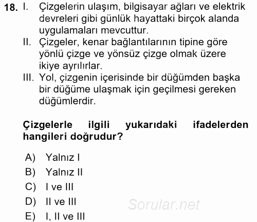 Programlama Ve Algoritmalar 2017 - 2018 Dönem Sonu Sınavı 18.Soru