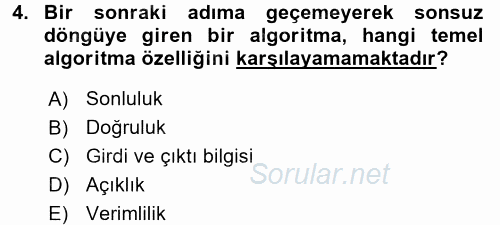Programlama Ve Algoritmalar 2017 - 2018 Dönem Sonu Sınavı 4.Soru