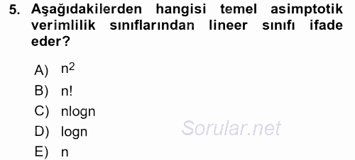 Programlama Ve Algoritmalar 2017 - 2018 Dönem Sonu Sınavı 5.Soru