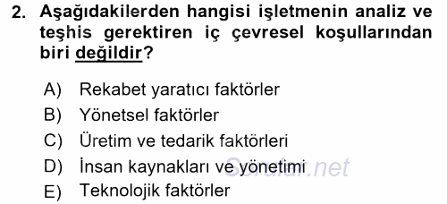 Örgütlerde İnsan Kaynakları Yönetimi 2015 - 2016 Ara Sınavı 2.Soru