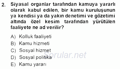 Özel Güvenlik Hukuku 1 2014 - 2015 Ara Sınavı 2.Soru