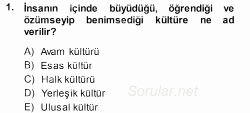 Halk Edebiyatına Giriş 1 2014 - 2015 Dönem Sonu Sınavı 1.Soru