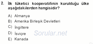Tüketici Hukuku 2014 - 2015 Dönem Sonu Sınavı 2.Soru
