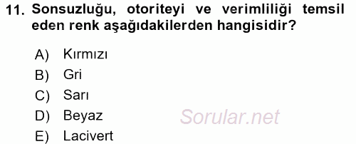 Halkla İlişkiler Ve İletişim 2016 - 2017 Dönem Sonu Sınavı 11.Soru