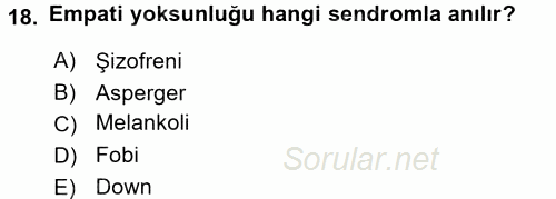 Halkla İlişkiler Ve İletişim 2016 - 2017 Dönem Sonu Sınavı 18.Soru