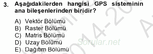 Lojistikte Teknoloji Kullanımı 2014 - 2015 Ara Sınavı 3.Soru