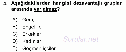 Yeni Teknolojiler ve Çalışma Hayatı 2015 - 2016 Dönem Sonu Sınavı 4.Soru