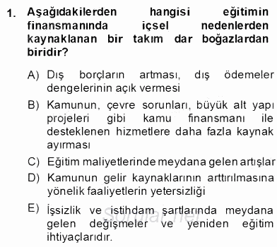 Bilgi Ekonomisi 2013 - 2014 Dönem Sonu Sınavı 1.Soru