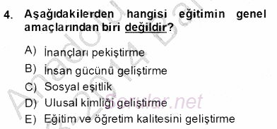 Bilgi Ekonomisi 2013 - 2014 Dönem Sonu Sınavı 4.Soru