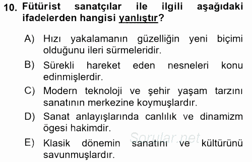 Fotoğraf Tarihi 2016 - 2017 Dönem Sonu Sınavı 10.Soru