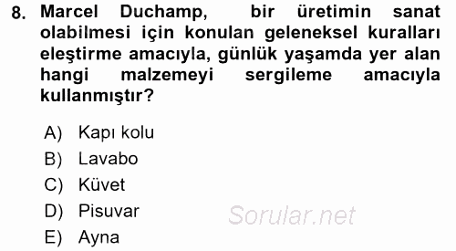 Fotoğraf Tarihi 2016 - 2017 Dönem Sonu Sınavı 8.Soru