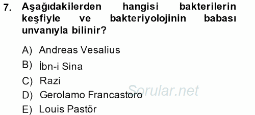 Sağlık Kurumları Yönetimi 1 2014 - 2015 Tek Ders Sınavı 7.Soru