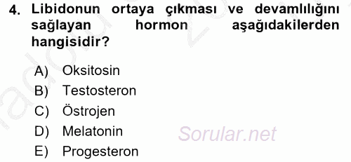 Hayvan Yetiştirme 2016 - 2017 3 Ders Sınavı 4.Soru