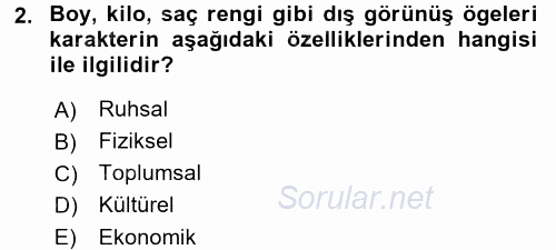 Film ve Video Kültürü 2015 - 2016 Dönem Sonu Sınavı 2.Soru