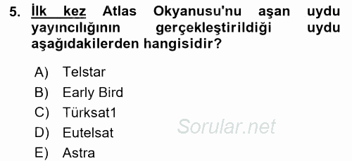 Film ve Video Kültürü 2015 - 2016 Dönem Sonu Sınavı 5.Soru