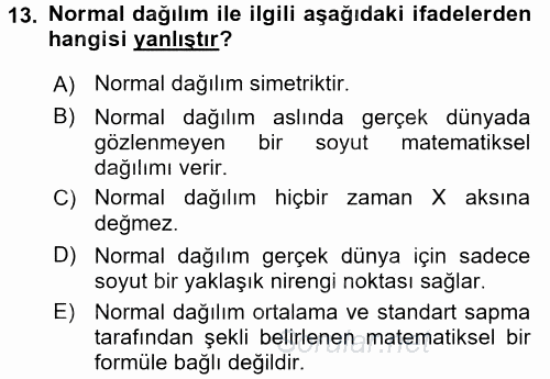 Uluslararası İlişkilerde Araştırma Yöntemleri 2016 - 2017 Dönem Sonu Sınavı 13.Soru