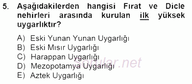 Mimarlik Tarihi 2014 - 2015 Ara Sınavı 5.Soru