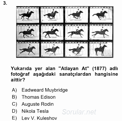 Görsel Kültür 2015 - 2016 Dönem Sonu Sınavı 3.Soru