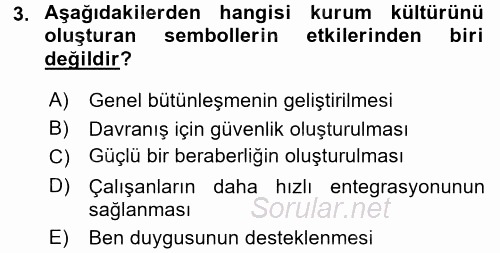 Halkla İlişkiler Uygulamaları ve Örnek Olaylar 2017 - 2018 Dönem Sonu Sınavı 3.Soru