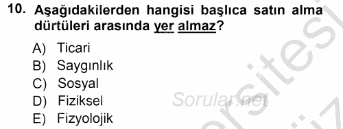 Hizmet Tasarımı 2012 - 2013 Ara Sınavı 10.Soru