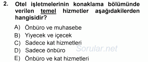 Hizmet Tasarımı 2012 - 2013 Ara Sınavı 2.Soru