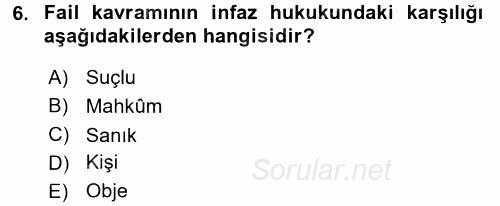 Vergi Ceza Hukuku 2017 - 2018 Ara Sınavı 6.Soru