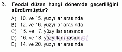 Sosyal Politika 2012 - 2013 Dönem Sonu Sınavı 3.Soru