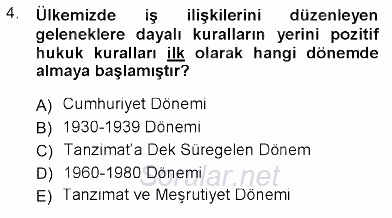 Sosyal Politika 2012 - 2013 Dönem Sonu Sınavı 4.Soru