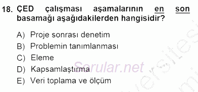 Ekoloji ve Çevre Bilgisi 2012 - 2013 Dönem Sonu Sınavı 18.Soru