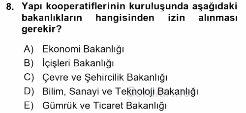 Ticaret Hukuku 2 2016 - 2017 Dönem Sonu Sınavı 8.Soru