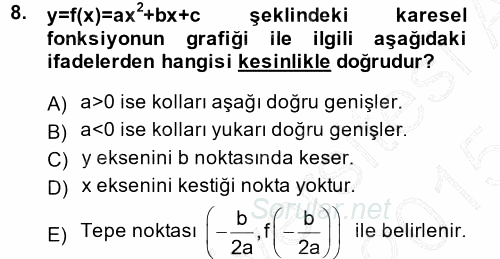 Matematiksel İktisat 2014 - 2015 Ara Sınavı 8.Soru