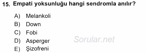 Halkla İlişkiler Ve İletişim 2015 - 2016 Dönem Sonu Sınavı 15.Soru