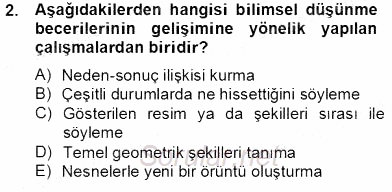 İlköğretime Hazırlık Ve İlköğretim Programları 2013 - 2014 Tek Ders Sınavı 2.Soru