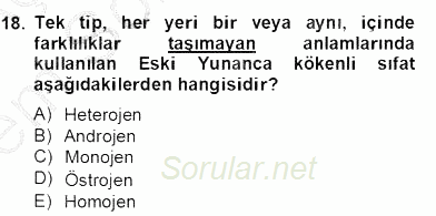 Siyaset Felsefesi 2 2012 - 2013 Dönem Sonu Sınavı 18.Soru