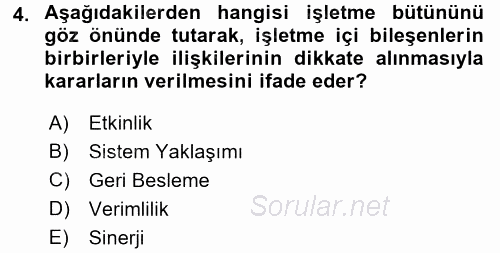 Üretim Yönetimi 2017 - 2018 Ara Sınavı 4.Soru